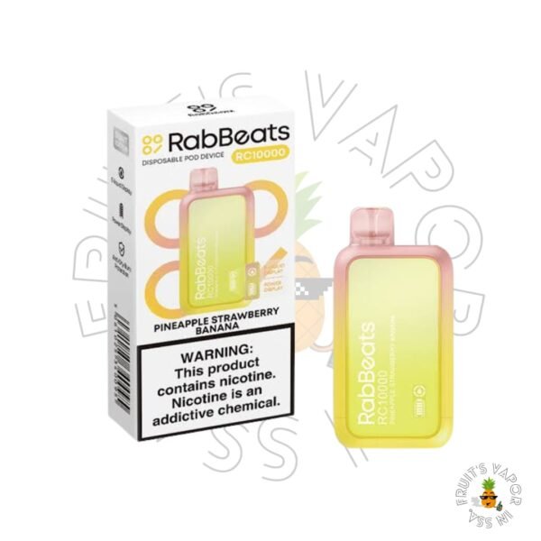 RabBeats RC10000 – 10.000 Puffs Pineapple Strawberry Banana