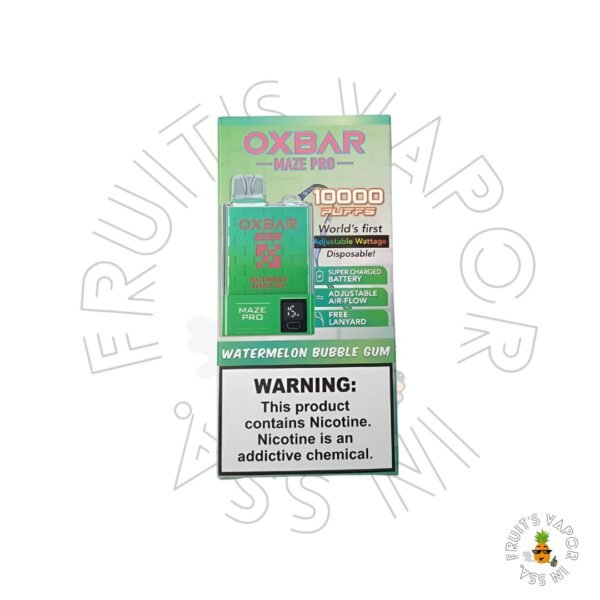 Oxbar Pro 10.000 Puffs Watermelon Bubble Gum