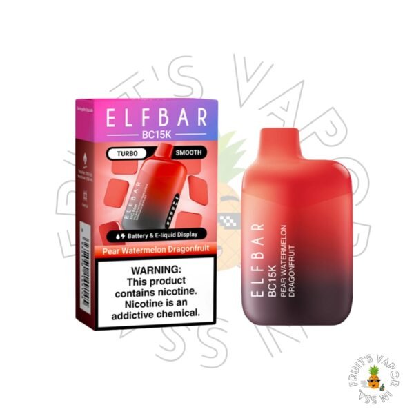 Elfbar BC15000 Puffs Pear Watermelon Dragonfruit