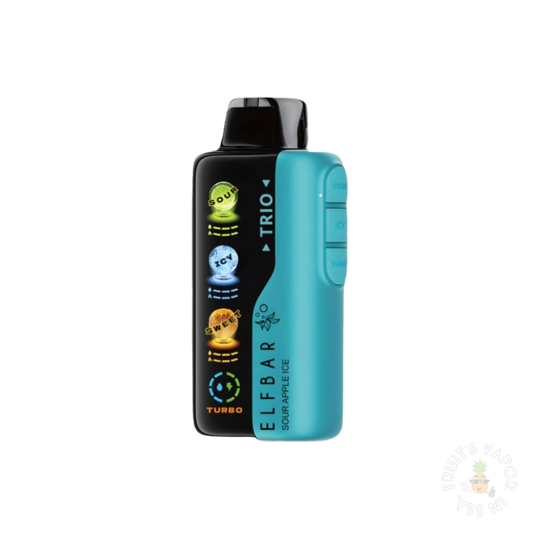 Elfbar Trio 40.000 Puffs - Sour Apple Ice