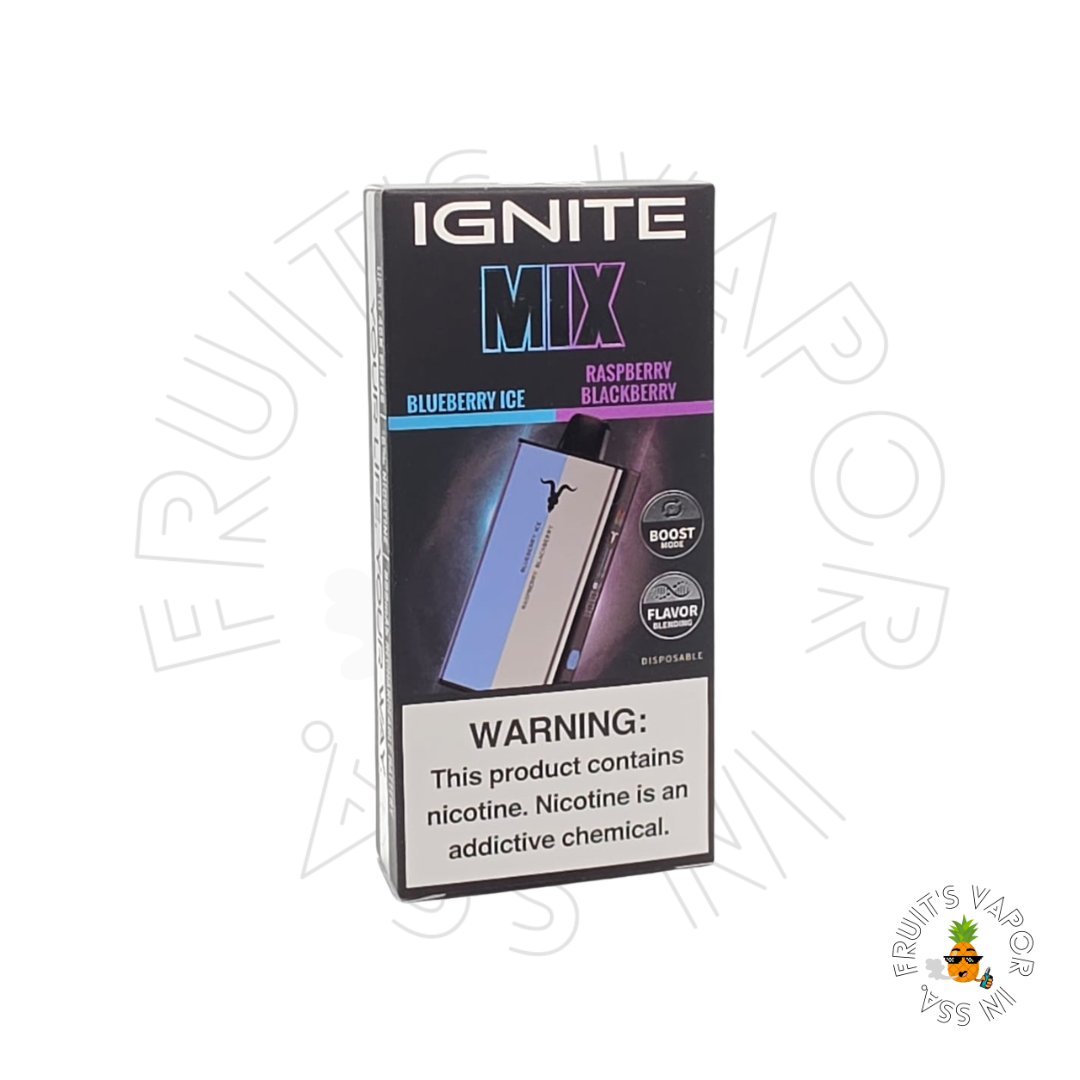 Ignite Mix - 40.000 Puffs Blueberry Ice e Raspberry Blackberry