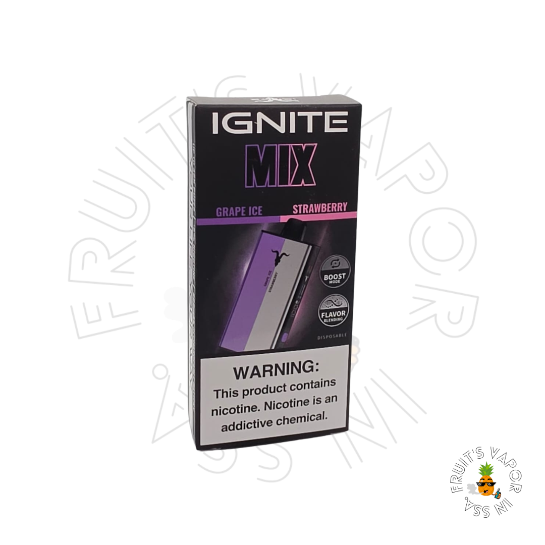 Ignite Mix - 40.000 Puffs Grape Ice e Strawberry