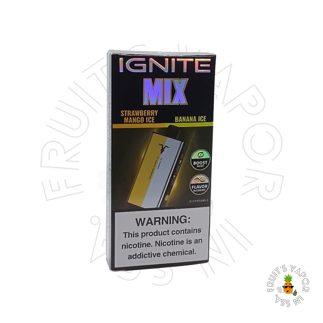 Ignite Mix - 40.000 Puffs Strawberry Mango Ice e Banana Ice