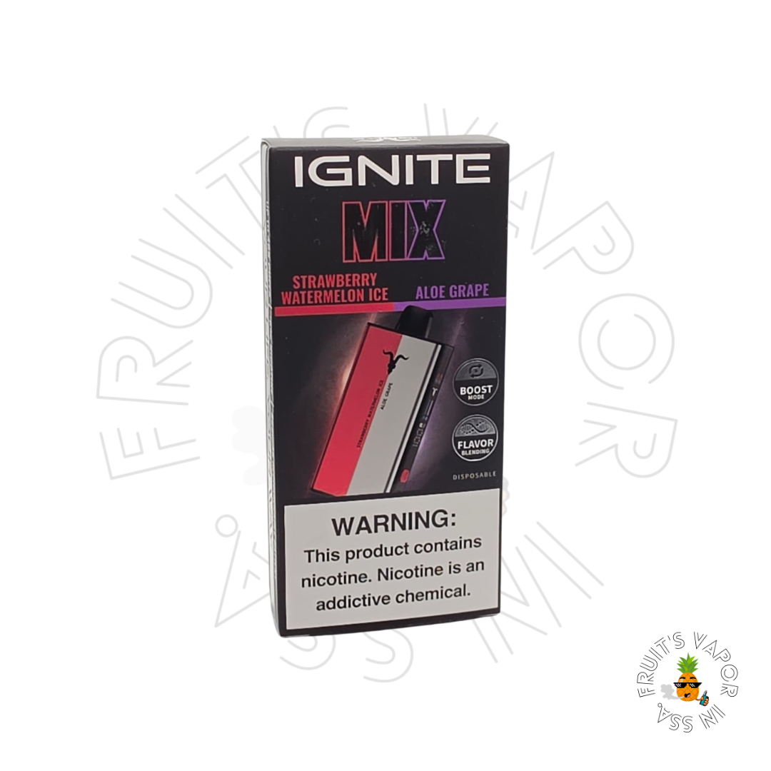 Ignite Mix - 40.000 Puffs Strawberry Watermelon Ice e Aloe Grape