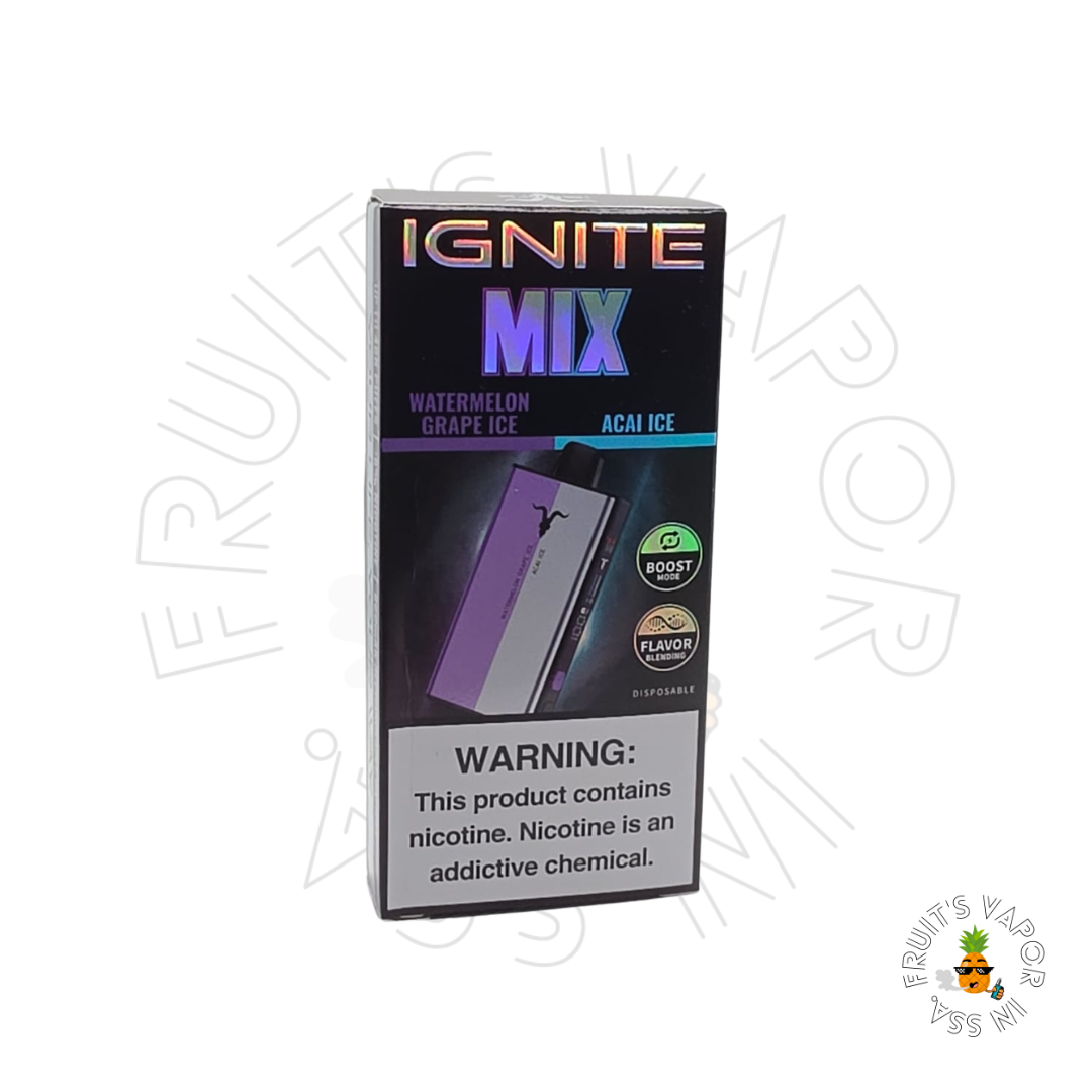 Ignite Mix - 40.000 Puffs Watermelon Grape Ice e Acai Ice