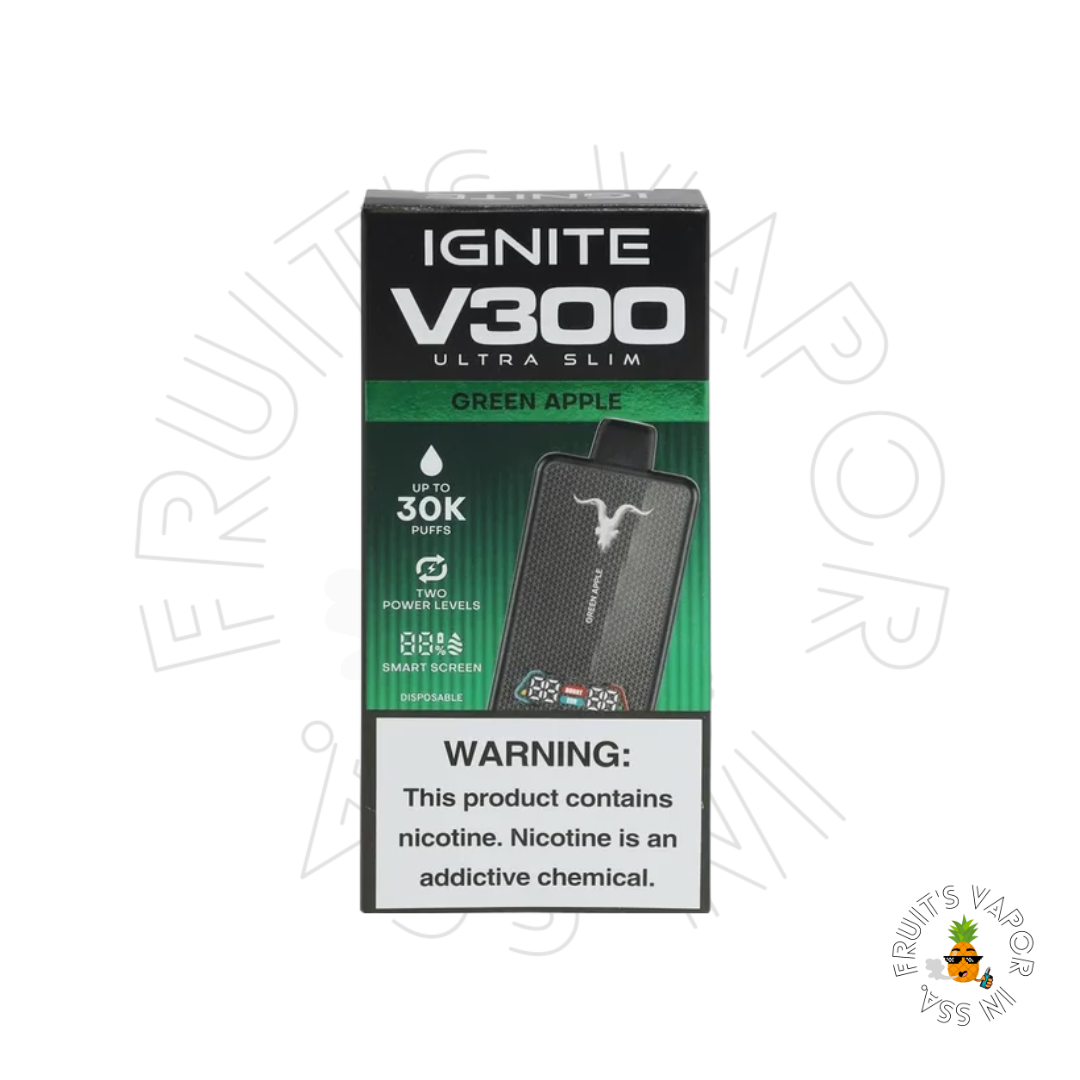 Ignite V300 Slim – 30.000 Puffs Green Apple