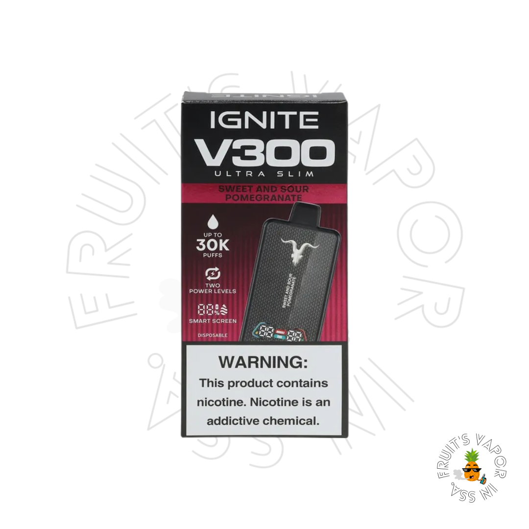 Ignite V300 Slim - 30.000 Puffs Sweet And Sour Pomegranate